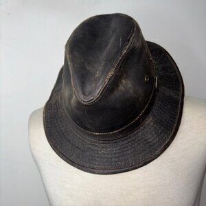 Conner Hats Indy Jones Water-Resistant Cotton Hat  Brown Size Large